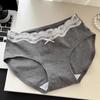 Calcinha de Renda de Algodão Cru Classe A com Entreperna Estendida para Meninas e Senhoras Cuecas de Algodão Puro Novos Shorts Sexy Puro Desejo 2024
