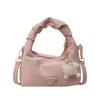 Bolsa pequena plissada portátil popular online para mulheres 2024 Novo estilo coreano bolsa de ombro para o dia a dia bolsa mensageira popular este ano