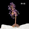 Árbol de la Riqueza de Grava de Cristal Natural Adornos Decorativos para Escritorio de Hogar Oficina Artesanías de Cristal al por Mayor