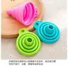 Mini Funil Dobrável Silicone de Grau Alimentício Portátil Suprimentos de Cozinha Doméstica Multifuncional Ecológico Macio