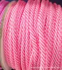 Suministro de Cuerda de Poliéster Colorida Cuerda Trenzada de 5 mm Cuerda Hilada con Alma Colorida Cuerda para Tejer a Mano DIY Cuerda Redonda para Colgante Ala de Sombrero