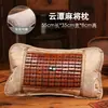 Almohada de verano, almohada con alfombrilla refrescante, almohada refrescante para adultos, almohada de seda helada fresca de verano para estudiante, hoja de té, mahjong, bambú para una sola persona