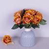 Dia dos Namorados única pérola flanela rosa parede cachoeira simulação flor flor falsa arranjo de flores decoração de casa transfronteiriça