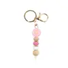 Punto Cruzado Transfronterizo DIY Colgante Llavero Margarita Colgante Puro Hecho a Mano de Silicona con Cuentas Colgante de Bolso Pulsera para Mujer