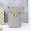 2025 Nuevo Bolso Cruzado para Mujer de Moda con Hebilla de Candado Piel Sintética para Pantalla Táctil Cartera Cierre Retro de Estudiante Cartera Pequeña