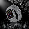 Adequado para Pulseira Integrada de Apple Watch Silicone Anti-Queda Iwatch9876543 Cor Sólida Sem Palavras Tpu Pulseira de Relógio Atacado