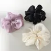 Malla Francesa Respiración de Bebé Pedrería Large Intestine Goma para el Cabello para Mujer Goma para el Cabello de Sensación de Alta Gama Goma para el Cabello Elegante Flor para el Cabello Banda de Goma