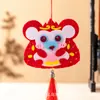 Bolsita Aromática DIY para Niños del Festival de Mediados de Otoño: Kit de Materiales para Bolsa Aromática de Zongzi de Artemisa de Dibujos Animados Creativos Colgante