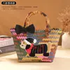 Cesta tejida de Dachshund Souvenir para Damas de Boda, Regalo práctico de alta gama, Caja de regalo de boda, Bolso de mano, Regalo de boda para hermanas