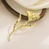 X0381 Broche de Tulipan con Diseño Personalizado Retro, Pin Elegante y Versátil, Accesorios Exquisitos de Gama Alta de Nicho para Mujeres