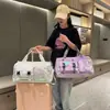 Bolsa de Viaje Colorida Perlada de Moda, Gran Capacidad, Separación Húmeda y Seca, Bolsa de Gimnasio a la Moda con Compartimento Independiente para Zapatos, Bolsa de Entrenamiento de Natación