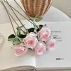 Buquê de Plástico Rosa Dia dos Namorados Decoração de Casa Flores Artificiais Sala de Estar Mesa de Jantar Arranjo de Flores Decoração com Flores Secas