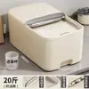 Gabinete de Cocina Cubo de Arroz Hogareño 30 Jin a Prueba de Insectos a Prueba de Humedad Tarro Sellado Caja de Almacenamiento de Arroz Contenedor de Arroz y Harina Tarro de Arroz Cubo de Arroz