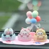 Adorno para Coche Dibujos Animados Cabeza Sacudidora Animal Lindo Adorno para Coche Decoración de Escritorio Figura de Resina Creativo