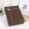 Caja de regalo marrón caja vacía caja de regalo de negocios bufanda camisa caja rectangular grande LOGOTIPO personalizado