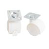 Fábrica en stock rueda universal de plástico de 1 pulgada estante de almacenamiento rueda de silla de oficina ruedas universales para muebles ruedas planas venta al por mayor