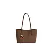 2026 Nova Bolsa Tote de Veludo Camurçado Feminina Grande Capacidade Bolsa de Ombro para o Trabalho Bolsa de Mão com Toque Retro de Alto Padrão Bolsa Versátil