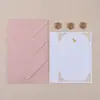 Traje de papel para cartas sobre con diseño de árbol estilo chino carta de amor papel especial vintage invitación de boda tarjeta de felicitación sobre artístico dorado