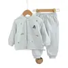 Ropa de Algodón para Niños 40g Algodón Delgado Ropa de Algodón para Niños y Niñas Bebé Otoño Invierno Conjunto Cálido Nuevo Acolchado Cálido