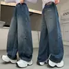 Jeans de Mezclilla para Niñas, Nuevos Pantalones Versátiles de Pierna Ancha para Niños Mayores, Primavera y Otoño 2026