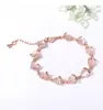 Pulsera de Ojo de Gato Colorida para Mujer Zorro Animal Pequeño Pulsera Ins Oro Rosa Joyería Simple Regalo de Cumpleaños Transfronterizo