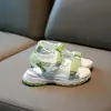 Sandalias para Niña Verano Nuevo Estilo Velcro Calzado Casual de Playa para Niños Sandalias Frescas de Princesa con Suela Suave para Niña