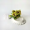Nova amor-perfeito artificial tricolor 10 flores haste única para casamento, hotel e decoração de interiores, buquê DIY feito à mão