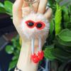 Nova Boneca de Pelúcia de Pernas Longas Pequena Bola de Carvão Chaveiro Fofo Boneca Pendurada Tridimensional Pingente de Casal Presente