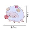Broche de ovelha masculino e feminino bonito japonês crachá cartoon pin fivela decoração ins na moda personalizado saco escolar acessórios