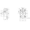 Suporte de Eixo de Guia Tipo Aberto Estendido Carcaça de Rolamento Fixo Flange Quadrada de Liga de Alumínio Eixo Óptico Linear Fabricado em Zhejiang