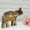 Lámpara Decorativa de Animales Pequeños 3D de Madera Corte Láser Ensamblada Serie Bosque Retro Lámpara Adorno Decorativo de Animal
