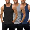 2023 Colete de treinamento esportivo de fitness de verão europeu e americano masculino Amazon cor sólida masculino fino colete em forma de I masculino