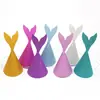 Sombrero de cumpleaños de sirena de papel brillante creativo para niños, suministros para fiestas, accesorios para fotos, sombrero de papel, fabricantes de comercio exterior al por mayor