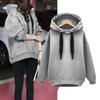 Aliexpress 2019 Otoño e Invierno Nuevo Estilo Coreano Sudadera con Capucha de Terciopelo para Mujer Holgada de Manga Larga Sudadera Chaqueta de Estudiante Moderna