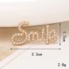 Novo diy celular caso acessórios carta de amor gema acessórios carta cheia de diamante buraco sapatos sapatos sapatos flor