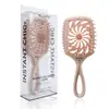 Pente de Cabelo Original com Recorte Redemoinho, Pente Estilo Doce para Meninas, Recorte em Forma de Leque para Secagem Rápida