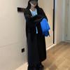 Abrigo Largo de Punto Grueso de Talla Grande para Mujer 2024 Otoño Nuevo Color Puro Estilo Simple Occidental Estilo Perezoso Cárdigan Suéter