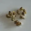 Plug RCA de Alta Qualidade Banhado a Ouro Conectores RCA Macho e Fêmea Cabeça de Lótus Rosca de Seis Pinos com Clipe de Fio Conector à Prova de Poeira
