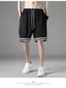 Pantalones Cortos de Baloncesto para Hombre Deportivos Sueltos Verano Tendencia Marca Niños Secado Rápido Estudiante Hombres Hielo Correr Deportes Pantalones de Cinco Puntos