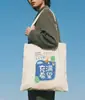 Bolsa de Lona con Impresión de Logo, Adecuada para Capacitación Institucional, Bolsa de Tote Promocional, Bolso de Hombro Único, Bolsa de Algodón Ecológica para el Traslado de Estudiantes