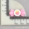Oso Pequeño Pegamento de Crema Casero DIY Hecho a Mano Dibujos Animados Accesorios de Resina Serie Estilo Pastoral Material para Tocado Parche para Pasador