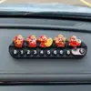 Dios de la Riqueza letrero temporal de estacionamiento para coche tarjeta de teléfono móvil femenina placa de número de teléfono móvil para coche suministros decorativos ocultos
