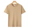 Camisetas de algodón puro estampadas para verano, cuello redondo, manga corta, adecuadas para uniformes escolares, uniformes de trabajo, artículos promocionales, eventos culturales, actividades de team-building y estampado de logotipos