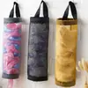 Artefacto de Almacenamiento de Bolsas de Basura Montado en la Pared de la Cocina Bolsa de Almacenamiento de Bolsas de Basura Cilíndrica para Cocina Sala de Estar Bolsa de Almacenamiento de Bolsas de Basura Extraíble en la Parte Trasera de la Puerta