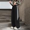 Calças Esportivas de Primavera 2025 para Meninas Vestido de Primavera e Outono Calças de Perna Larga Estilo Ocidental para Crianças Grandes Calças de Moletom Infantil Calças de Perna Reta para Meninas