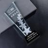 Novo troféu de cristal criativo fazendo cinco pontas estrela competição de atividade prêmios lettering autorização conselho reunião anual de alto grau