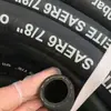 Producción de tubo de goma DIN EN854 R 3 100 R6 con una capa y dos capas de trenzado de fibra, tubo resistente, tubo hidráulico