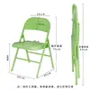 Silla Plegable Estilo Ins con Respaldo, Silla Plegable para el Hogar, Silla de Oficina Portátil, Silla de Conferencia, Silla para Computadora, Silla para Dormitorio