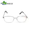 Venta al por mayor de fábrica gafas simples terminadas para miopía montura de metal plateado para hombre y mujer lentes de resina gafas para miopía