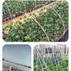 Novo suporte para estufa de túnel pequeno haste sólida de fibra de vidro estrutura de plástico para estufa aquicultura suporte para galpão de vegetais doméstico de fazenda